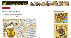 Desktop Screenshot of heraldicadeapellidos.com